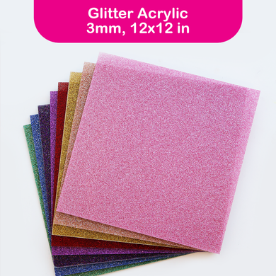 THE HAPPY STATION | Glitter Acrylic Sheets 3mm, 12