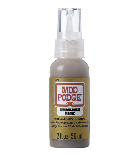 Mod Podge Glitter Dimensional Magic, 2 oz, Gold | The Happy Station ...