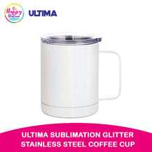 ULTIMA | Sublimation Glitter Stainless Steel Coffee Cup with handle, 12oz/360ml