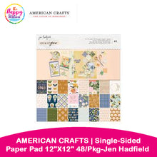 AMERICAN CRAFTS | Single-Sided Paper Pad 12"X12" 48/Pkg-Jen Hadfield Live & Let Grow