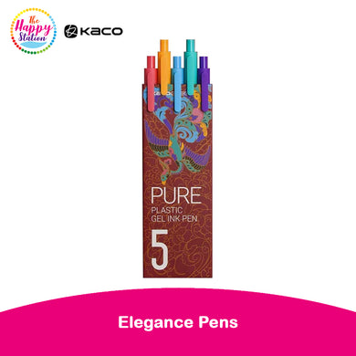 KACO | Pure, Gel Ink Extra Fine Point Pens, Elegance - 5ct (0.5mm)