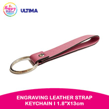 ULTIMA | Engraving Leather Strap Keychain, 1.8"x13cm