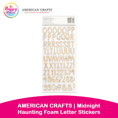 AMERICAN CRAFTS | Midnight Haunting Foam Letter Stickers