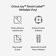 CRICUT | Joy Smart Label Writable Vinyl - Permanent, Silver Holographic