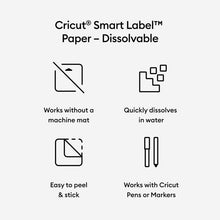 Cricut Smart Label™ Paper – Dissolvable, White