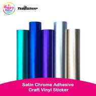 TECKWRAP | Satin Chrome Adhesive Craft Vinyl Sticker, 12"x24"