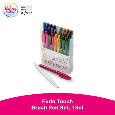 PENTEL | Fude Touch Brush Pen Set, 18ct
