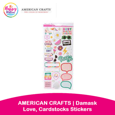 AMERICAN CRAFTS | Damask Love, Cardstocks Stickers (68ct)