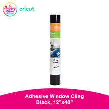 CRICUT | Adhesive Window Cling - Black, 12"x48"