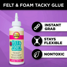 ALEENE'S | Felt and Foam Tacky Glue, 4fl oz.