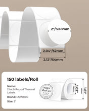 MUNBYN 2"x2" Generic Circle Series Thermal Labels (750/Roll)
