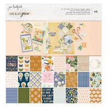 AMERICAN CRAFTS | Single-Sided Paper Pad 12"X12" 48/Pkg-Jen Hadfield Live & Let Grow