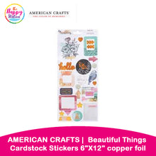 AMERICAN CRAFTS | Beautiful Things Cardstock Stickers 6"X12" 125/Pkg- w/ copper foil