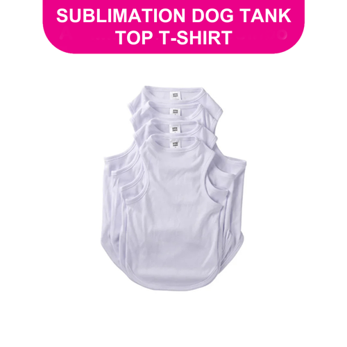 ULTIMA |  Sublimation Pet Top Tank T-Shirt, White