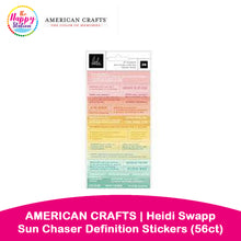 AMERICAN CRAFTS | Heidi Swapp, Sun Chaser Definition Stickers (56ct)