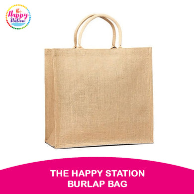 THE HAPPY STATION | Blank Burlap Bags