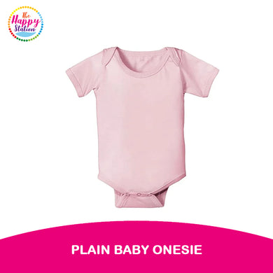 THE HAPPY STATION | Cotton Plain Baby Onesie - Romper