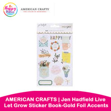 AMERICAN CRAFTS | Jen Hadfield Live & Let Grow Sticker Book-W/Gold Foil Accents, 201/Pkg