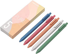 KACO | Green Pure Retractable Gel Ink Pens Extra Fine Point, 5ct (Morandi ,0.5mm)