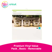 CRICUT | Premium Vinyl Value Pack , Basic - Removable (20 ct)
