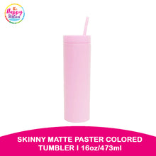 THE HAPPY STATION | Skinny Matte Pastel Colored Tumblers