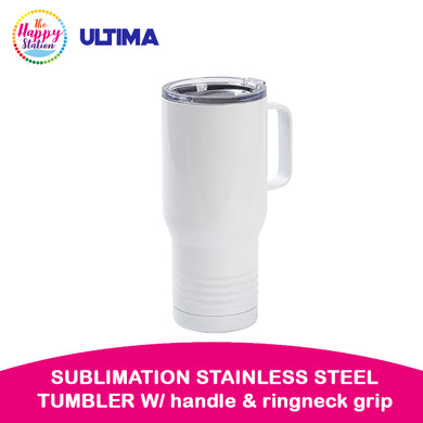 ULTIMA | Sublimation Stainless Steel Tumbler w/ handle and ringneck Grip, 22oz/650ml