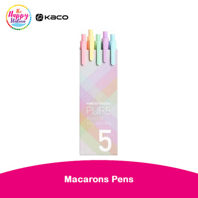 KACO | Pure, Gel Ink Extra Fine Point Pens, Macarons - 5ct (0.5mm)