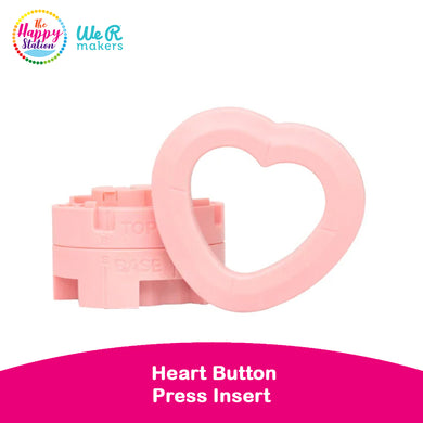 WE R MAKERS | Heart Button Press Insert