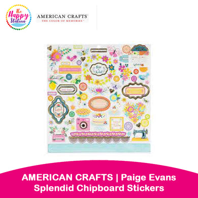 AMERICAN CRAFTS | Paige Evans Splendid Chipboard Stickers