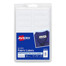 AVERY | No-Iron Fabric Labels, Washer & Dryer Safe, Handwrite (54 Labels)