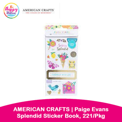 AMERICAN CRAFTS | Paige Evans Splendid Sticker Book, 221/Pkg