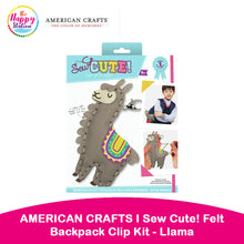 AMERICAN CRAFTS | Sew Cute! Felt Backpack Clip Kit - Llama