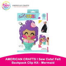 AMERICAN CRAFTS | Sew Cute! Felt Backpack Clip Kit - Mermaid