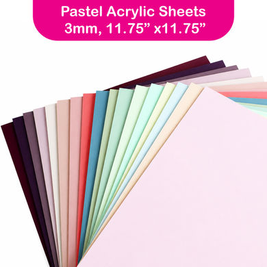 THE HAPPY STATION | Pastel Acrylic Sheets 3mm, 11.75