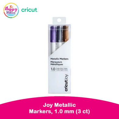 CRICUT | Joy Metallic Markers, 1.0 mm (3 ct) - Purple/Silver/Copper