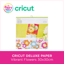 Cricut Deluxe Paper Vibrant Flowers, 30x30cm 10-sheets