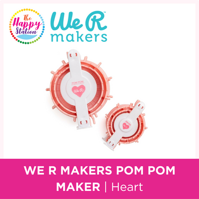 WE R MAKERS | Heart Pom Pom Maker, 2/Pkg