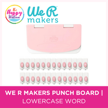 WE R MAKERS | Lowercase Word Punch Board