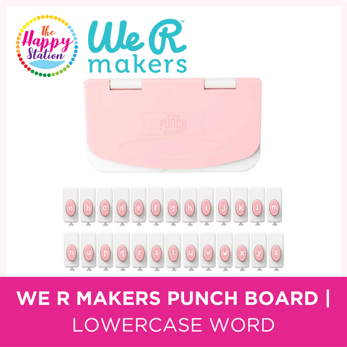 WE R MAKERS | Lowercase Word Punch Board