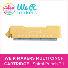 WE R MAKERS | Multi Cinch Cartridge - Spiral Punch, 3:1
