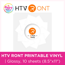 HTVRONT | Glossy Printable Vinyl - 8.5"x11", 15 sheets