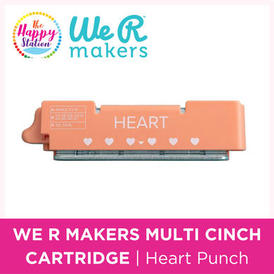 WE R MAKERS | Multi Cinch Cartridge - Heart Punch