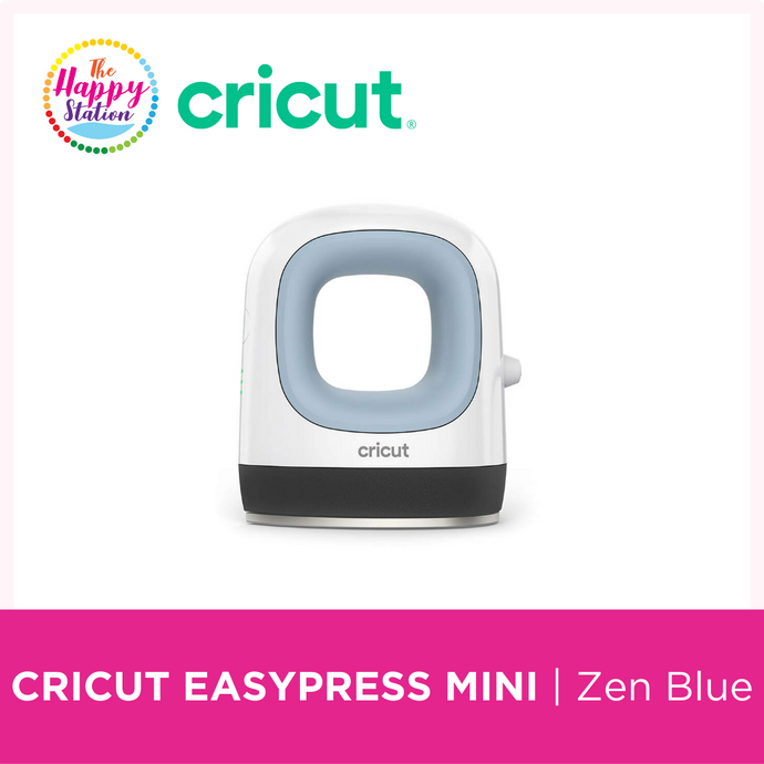 Cricut EasyPress Mini, Zen Blue Heat Press Machine and Cricut EasyPress Mat 12  x 12 Bundle 