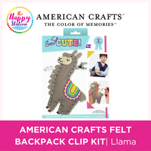 AMERICAN CRAFTS | Sew Cute! Felt Backpack Clip Kit - Llama