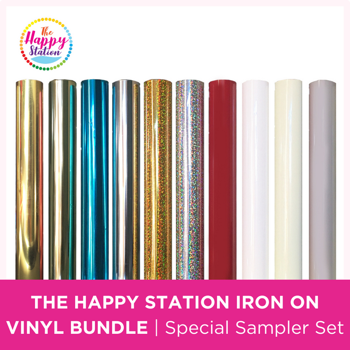 THE HAPPY STATION | SPECIAL IRON ON SAMPLER SET