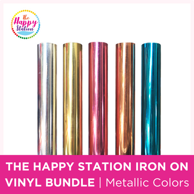 THE HAPPY STATION | Metallic Colors Iron On Bundle