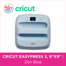 CRICUT | EasyPress 3 heat press machine - 9" x 9", Zen Blue