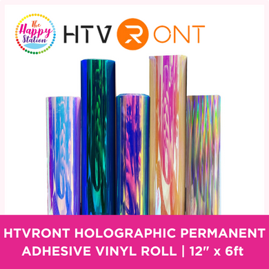 HTVRONT | Holographic Permanent Adhesive Vinyl Roll - 12