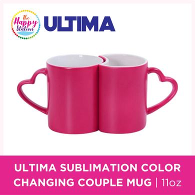 ULTIMA | Sublimation Color Changing Couple Mugs, 11oz