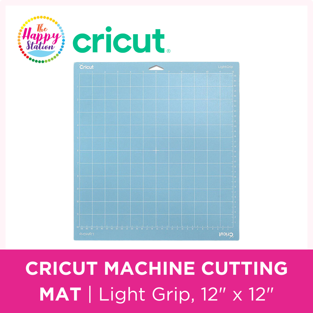 CRICUT Machine Cutting Mat, Light Grip 12" x 12" The Happy Station
